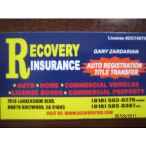 Recovery Insurance North Hollywood